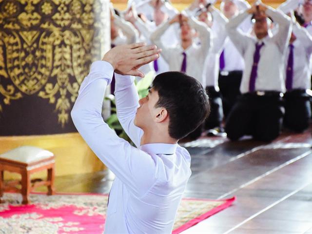 คณะศิลปศาสตร์,ร่วมกับวิทยาลัยการศึกษา,และคณะรัฐศาสตร์และสังคมศาสตร์,ดำเนินกิจกรรมพิธีถวายสัตย์ปฏิญาณตนเป็นนิสิตมหาวิทยาลัยพะเยา