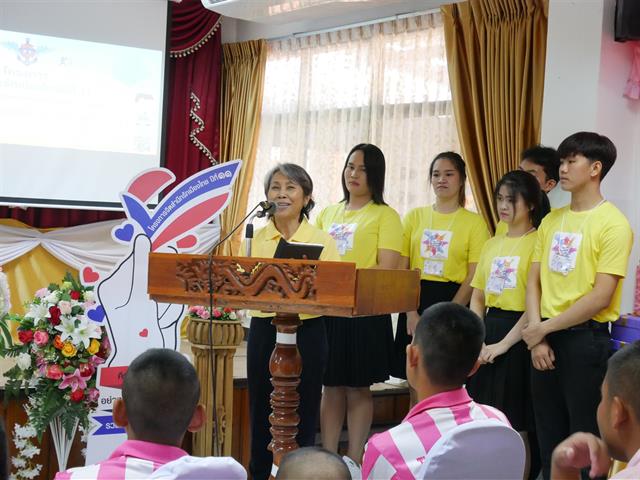 นิสิตสาขาวิชาการส่งเสริมสุขภาพ,คณะแพทยศาสตร์,จัดโครงการอาสาสมัครน้อยประจำโรงเรียน,(อสม.น.),รุ่นที่,2,ภายใต้โครงการจิตสำนึกรักเมืองไทยปีที่,11,โดยการสนับสนุนของสำนักงานเลขานุการสำนักงานปลัดกระทรวงกลาโหม