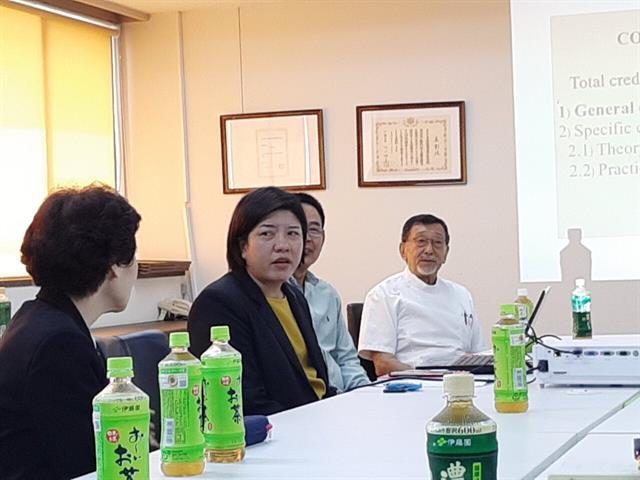 Asst.,Prof.,Paralee,Opasanan,,Dean,of,School,of,Nursing,University,of,Phayao,,and,executive,committee,visited,Josai,Hospital,,Yuki,,Japan,on,26-30,July,,2019
