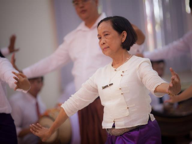 สาขาวิชาศิลปะการแสดง,ได้จัดพิธีไหว้ครูและครอบครูนาฏศิลป์ไทย,ประจำปีการศึกษา,2562,