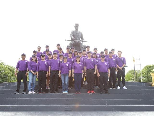 รศ.ดร.สุรศักดิ์,เสาแก้ว,คณบดีคณะเภสัชศาสตร์,พร้อมคณาจารย์,เข้าร่วมงานประเพณีเดินเข้า,ม.,ประจำปี,2562