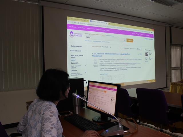 บริการสอนการสืบค้นสารสนเทศออนไลน์และการใช้โปรแกรม,Endnote,สำหรับนิสิตระดับบัณฑิตศึกษา,คณะศิลปศาสตร์,มหาวิทยาลัยพะเยา