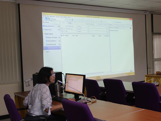 บริการสอนการสืบค้นสารสนเทศออนไลน์และการใช้โปรแกรม,Endnote,สำหรับนิสิตระดับบัณฑิตศึกษา,คณะศิลปศาสตร์,มหาวิทยาลัยพะเยา