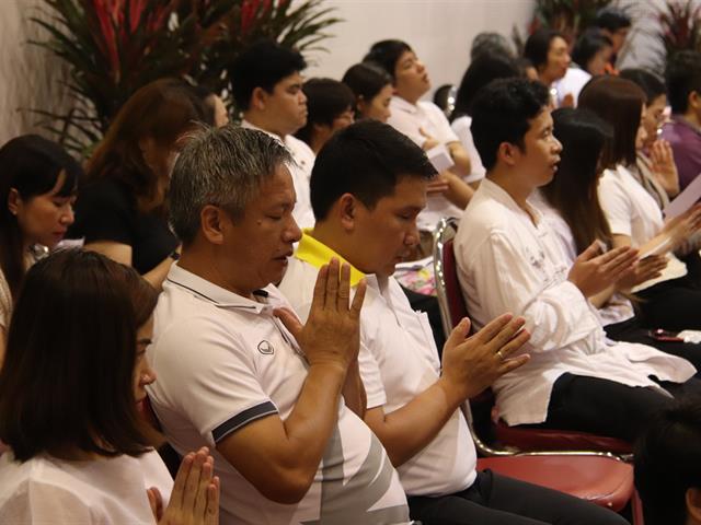 กองกิจการนิสิตเข้าร่วมโครงการธรรมะสุขใจ,,เพื่อพัฒนาคุณธรรม,จริยธรรมของบุคลากรในองค์กร,