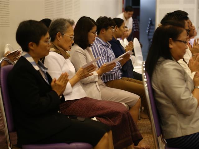 ม.พะเยา,จัดกิจกรรมเจริญจิตภาวนา,ในโครงการธรรมะสุขใจ,เสริมสร้างคุณธรรมจริยธรรมในองค์กร