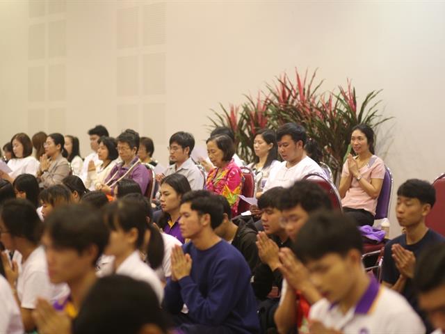 ม.พะเยา,จัดกิจกรรมเจริญจิตภาวนา,ในโครงการธรรมะสุขใจ,เสริมสร้างคุณธรรมจริยธรรมในองค์กร