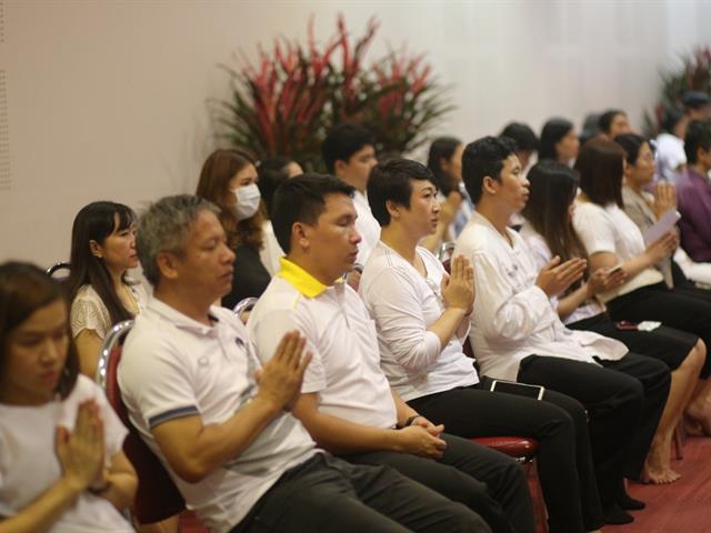 ม.พะเยา,จัดกิจกรรมเจริญจิตภาวนา,ในโครงการธรรมะสุขใจ,เสริมสร้างคุณธรรมจริยธรรมในองค์กร