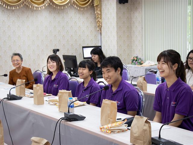 คณะศิลปศาสตร์,สาขาวิชาภาษาญี่ปุ่น,ให้การต้อนรับคณะศึกษาดูงาน,กลุ่ม,BEYOND,Tomorrow,(Japan)