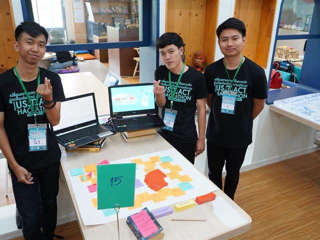 คณะนิติศาสตร์,คว้า,3,รางวัลจากการ,เข้าร่วมมหกรรมระดมสมอง,“JUS(T)ACT,HACKATHON”