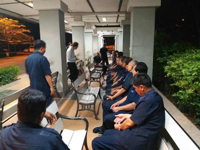 คณะผู้บริหาร,ลงพื้นที่ตรวจสอบความปลอดภัยเส้นทางการเดินรถ,ภายในมหาวิทยาลัยพะเยา