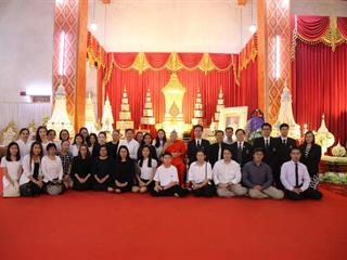 มหาวิทยาลัยพะเยา,ร่วมสวดพิธีสวดพระอภิธรรม,บำเพ็ญกุศลถวาย,พระอุบาลีคุณูปมาจารย์,(ปวง,ธมฺมปญฺญมหาเถร,ป.ธ.๕),ณ,วิหารวัดศรีโคมคำ,อ.เมือง,จ.พะเยา