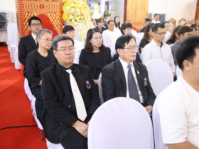 มหาวิทยาลัยพะเยา,ร่วมสวดพิธีสวดพระอภิธรรม,บำเพ็ญกุศลถวาย,พระอุบาลีคุณูปมาจารย์,(ปวง,ธมฺมปญฺญมหาเถร,ป.ธ.๕),ณ,วิหารวัดศรีโคมคำ,อ.เมือง,จ.พะเยา