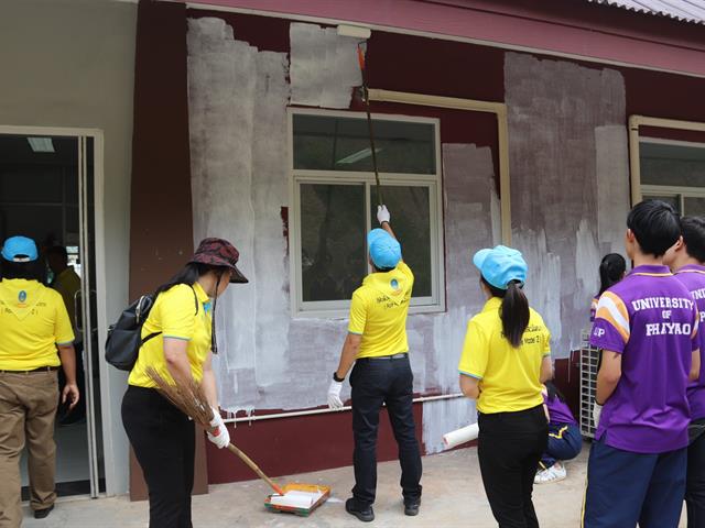 กองกิจการนิสิต,จัดโครงการ,"สร้างจิตอาสาด้วยหัวใจบริการ"