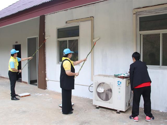 กองกิจการนิสิต,จัดโครงการ,"สร้างจิตอาสาด้วยหัวใจบริการ"