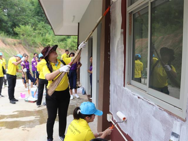 กองกิจการนิสิต,จัดโครงการ,"สร้างจิตอาสาด้วยหัวใจบริการ"