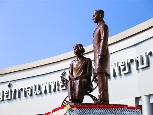 ศูนย์การแพทย์ฯ,ร่วมกับกลุ่มคณะวิชาวิทยาศาสตร์สุขภาพ,จัดพิธีวางพวงมาลาถวายราชสักการะ,เนื่องในวันมหิดล,ประจำปี,2562