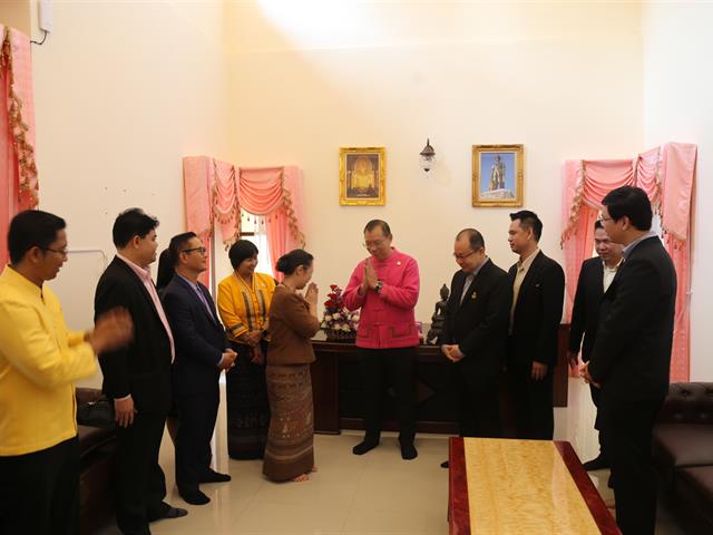 อธิการบดีมหาวิทยาลัยพะเยา,แสดงความยินดีผู้ว่าราชการจังหวัดพะเยา