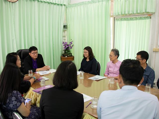 คณะผู้บริหารคณะศิลปศาสตร์,เข้าพบและร่วมหารือกับผู้บริหารวิทยาลัยเทคนิคพะเยา,เพื่อออกแบบหลักสูตร,โครงการบัณฑิตพันธุ์ใหม่