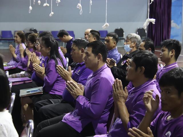 กองกิจการนิสิตและกองพัฒนาคุณภาพนิสิตฯ,ร่วมจัดพิธีทำบุญกอง