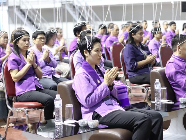 พิธีทำบุญกองพัฒนาคุณภาพนิสิตและนิสิตพิการ,และกองกิจการนิสิต