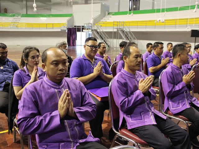 พิธีทำบุญกองพัฒนาคุณภาพนิสิตและนิสิตพิการ,และกองกิจการนิสิต