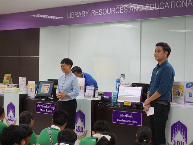 ศูนย์บรรณสารและการเรียนรู้,ต้อนรับคณะศึกษาดูงาน,จากโรงเรียนฮอดพิทยาคม,จังหวัดเชียงใหม่