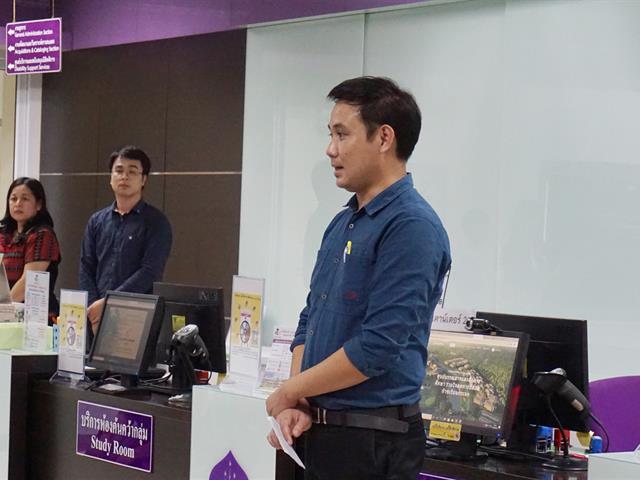 ศูนย์บรรณสารและการเรียนรู้,ต้อนรับคณะศึกษาดูงาน,จากโรงเรียนฮอดพิทยาคม,จังหวัดเชียงใหม่