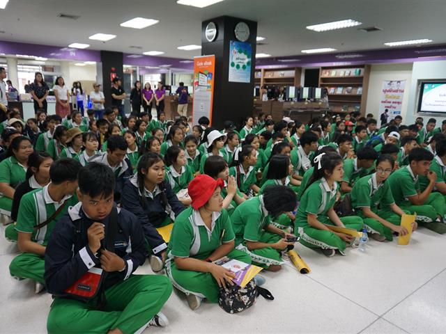 ศูนย์บรรณสารและการเรียนรู้,ต้อนรับคณะศึกษาดูงาน,จากโรงเรียนฮอดพิทยาคม,จังหวัดเชียงใหม่