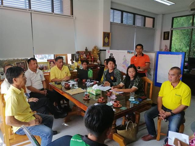 คณะเกษตรศาสตร์และทรัพยากรธรรมชาติ,ม.พะเยา,เข้าร่วมประชุมการแก้ไขปัญหาไฟป่าและหมอกควัน,ตำบลแม่กา,อำเภอเมือง,จังหวัดพะเยา