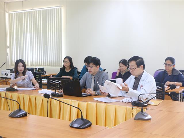 รองศาสตราจารย์ ดร.ปราโมทย์ วณิตย์ธนาคม รองคณบดี ฝ่ายวิชาการและบริหาร คณะแพทยศาสตร์ ได้เล็งเห็นถึงความสำคัญของการบริหารความเสี่ยง จึงจัดประชุมขึ้น