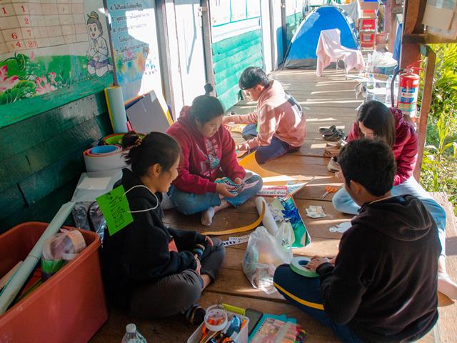 หน่วยกิจการนิสิตคณะศิลปศาสตร์ร่วมกับสโมสรนิสิตคณะศิลปศาสตร์ จัดโครงการค่ายศิลป์ฯ อาสาคนทำดี