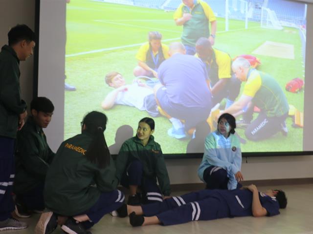 การอบรมการแลกเปลี่ยนเรียนรู้และประสบการณ์การทำงานด้านการแพทย์ฉุกเฉินเรื่อง (EMS Systems and sport medicine)