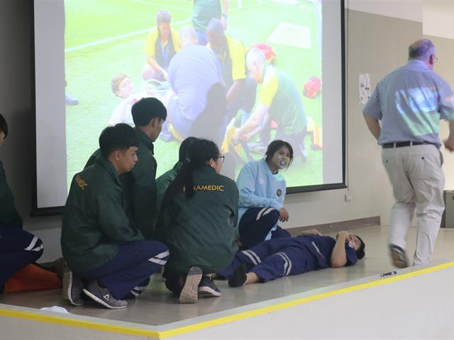 การอบรมการแลกเปลี่ยนเรียนรู้และประสบการณ์การทำงานด้านการแพทย์ฉุกเฉินเรื่อง (EMS Systems and sport medicine)