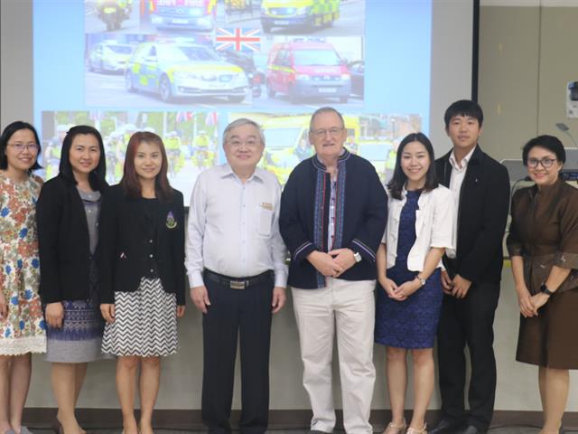 การอบรมการแลกเปลี่ยนเรียนรู้และประสบการณ์การทำงานด้านการแพทย์ฉุกเฉินเรื่อง (EMS Systems and sport medicine)