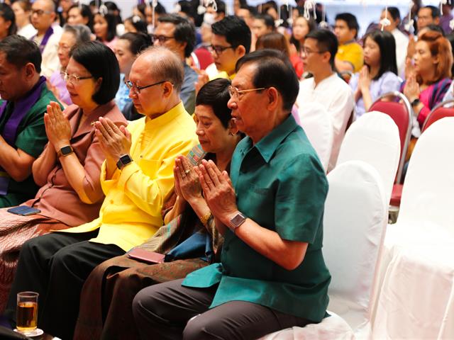 มหาวิทยาลัยพะเยา จัดพิธีทำบุญเนื่องในวันขึ้นปีใหม่ ประจำปี 2563 “ฮ่วมบุญ ขึ้นปี๋ใหม่ ฮ้อยดวงใจ จาว ม.พะเยา”