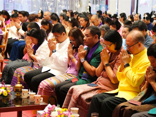 มหาวิทยาลัยพะเยา จัดพิธีทำบุญเนื่องในวันขึ้นปีใหม่ ประจำปี 2563 “ฮ่วมบุญ ขึ้นปี๋ใหม่ ฮ้อยดวงใจ จาว ม.พะเยา”