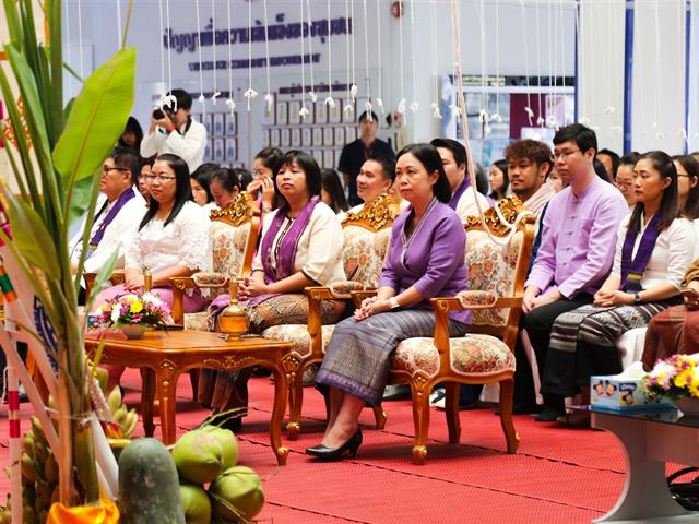 มหาวิทยาลัยพะเยา จัดพิธีทำบุญเนื่องในวันขึ้นปีใหม่ ประจำปี 2563 “ฮ่วมบุญ ขึ้นปี๋ใหม่ ฮ้อยดวงใจ จาว ม.พะเยา”