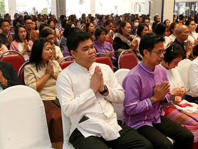 มหาวิทยาลัยพะเยา จัดพิธีทำบุญเนื่องในวันขึ้นปีใหม่ ประจำปี 2563 “ฮ่วมบุญ ขึ้นปี๋ใหม่ ฮ้อยดวงใจ จาว ม.พะเยา”
