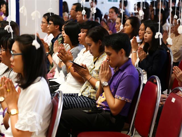 มหาวิทยาลัยพะเยา จัดพิธีทำบุญเนื่องในวันขึ้นปีใหม่ ประจำปี 2563 “ฮ่วมบุญ ขึ้นปี๋ใหม่ ฮ้อยดวงใจ จาว ม.พะเยา”