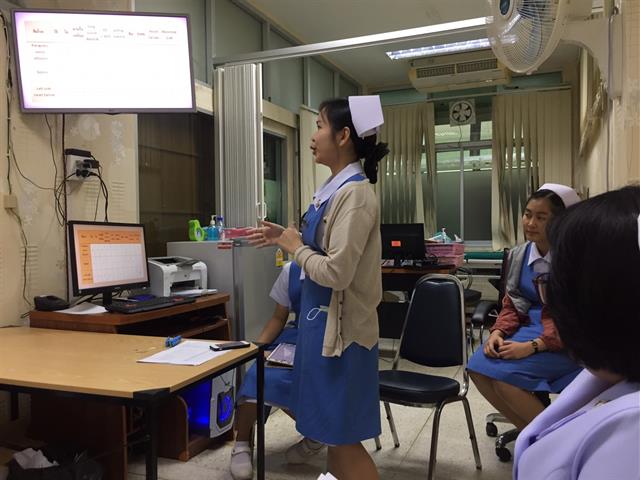 นิสิตคณะพยาบาลศาสตร์ ชั้นปีที่  4 มหาวิทยาลัยพะเยา ร่วมกับโรงพยาบาลเวียงป่าเป้า จังหวัดเชียงราย Conference case study เรื่อง  “Parapneumonic Effusion”