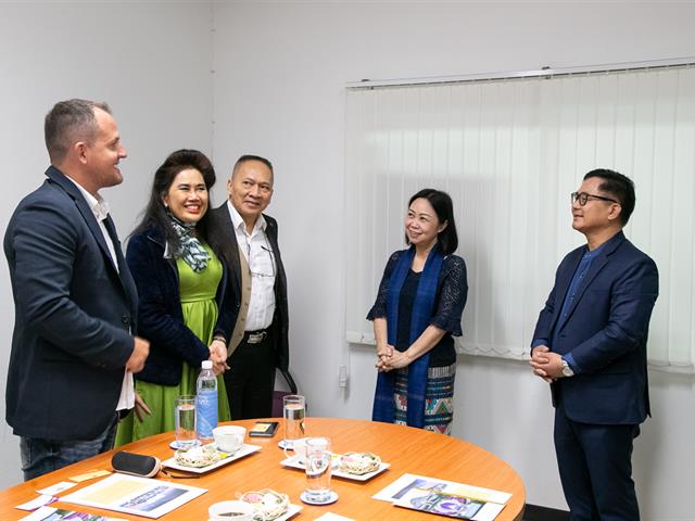 มหาวิทยาลัยพะเยา ต้อนรับ กงสุลกิตติมศักดิ์สาธารณรัฐกาน่า ประจําประทศไทย และคณะผู้บริหารจากมูลนิธินาคราชนคร และบริษัท Digital Work Force Asia