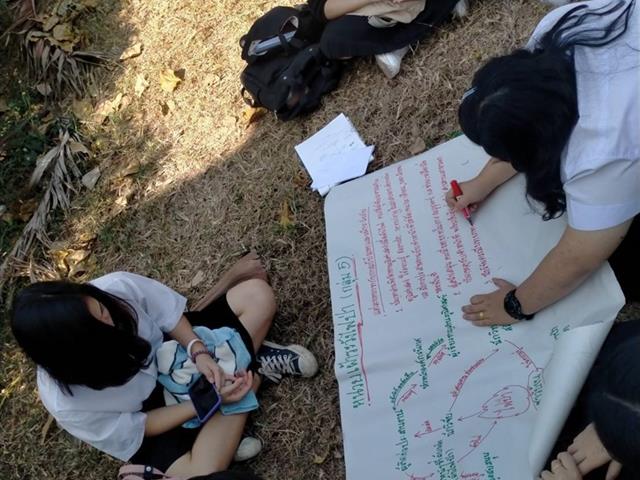 กองอาคารสถานที่มหาวิทยาลัยพะเยา นำนิสิตคณะวิทยาศาสตร์มหาวิทยาลัยพะเยา กว่า 300 คน เรียนรู้วิธีการเฝ้าระวังและวิธีการดับไฟป่า