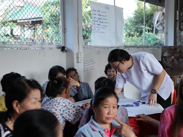 คณะทันตแพทยศาสตร์ มหาวิทยาลัยพะเยา ลงพื้นที่ถอดบทเรียนในโครงการเสริมสร้างพลังครอบครัวและชุมชน เพื่อสร้างเสริมสุขภาพช่องปากและคุณภาพชีวิตของชุมชน หมู่ที่ 6 บ้านแม่กาไร่ ตำบลแม่กา อำเภอเมือง จังหวัดพะเยา