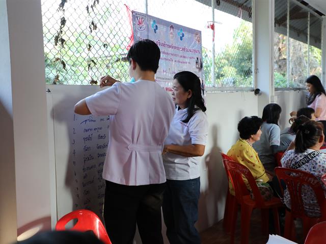 คณะทันตแพทยศาสตร์ มหาวิทยาลัยพะเยา ลงพื้นที่ถอดบทเรียนในโครงการเสริมสร้างพลังครอบครัวและชุมชน เพื่อสร้างเสริมสุขภาพช่องปากและคุณภาพชีวิตของชุมชน หมู่ที่ 6 บ้านแม่กาไร่ ตำบลแม่กา อำเภอเมือง จังหวัดพะเยา