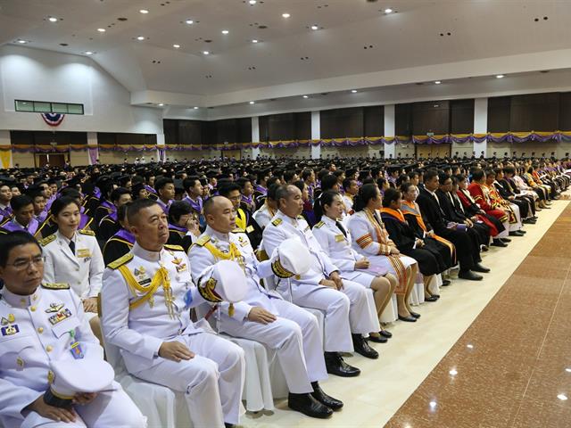 พิธีพระราชทานปริญญาบัตรแก่ผู้สำเร็จการศึกษาจากมหาวิทยาลัยพะเยา ประจำปีการศึกษา ๒๕๖๑  ณ หอประชุมพญางำเมือง มหาวิทยาลัยพะเยา