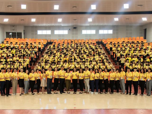 คณะกรรมการดำเนินงานพิธีพระราชทานปริญญาบัตร คณะศิลปศาสตร์ ดำเนินการฝึกซ้อมบัณฑิต เพื่อเตรียมความพร้อมเข้ารับพระราชทานปริญญาบัตร ประจำปีการศึกษา ๒๕๖๑