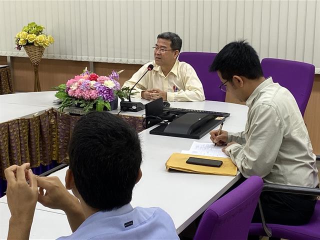 คณบดีคณะสหเวชศาสตร์ จัดประชุมผู้บริหารเพื่อเตรียมความพร้อมรับมือกับสถานการณ์การระบาดของโรคโคโรน่าไวรัส, COVID-19