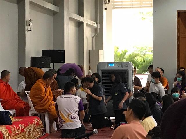 คณะแพทยศาสตร์ นำนิสิตเข้าร่วมโครงการธรรมะสุขใจ ในมหาวิทยาลัยพะเยา 