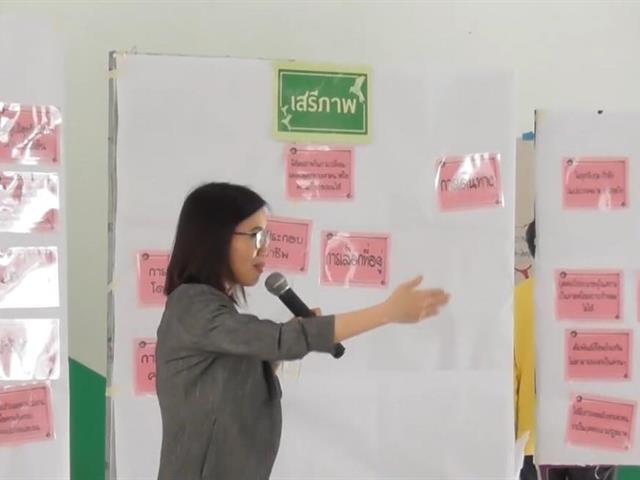 อาจารย์ประจำคณะนิติศาสตร์ ร่วมเป็นวิทยากรกระบวนการและสังเกตการณ์ในการขยายผลของวิทยากรกระบวนการด้านสิทธิมนุษยชนภาคชุมชน ของพื้นที่อำเภอเมือง จังหวัดพะเยา ใน "โครงการวิทยากรกระบวนการด้านสิทธิมนุษยชน: ขยายผลสู่ชุมชน/ท้องถิ่น"
