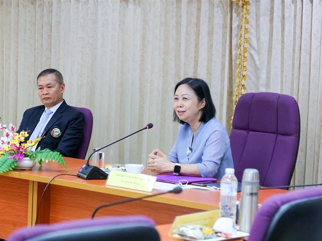 อธิการบดีมหาวิทยาลัยพะเยา ต้อนรับผู้อำนวยการสถาบันเทคโนโลยีป้องกันประเทศและคณะ พร้อมหารือแนวทางMOU ความร่วมมือระหว่างหน่วยงาน ในด้านวิชาการ การวิจัย และพัฒนาวิทยาศาสตร์ และเทคโนโลยีป้องกันประเทศ